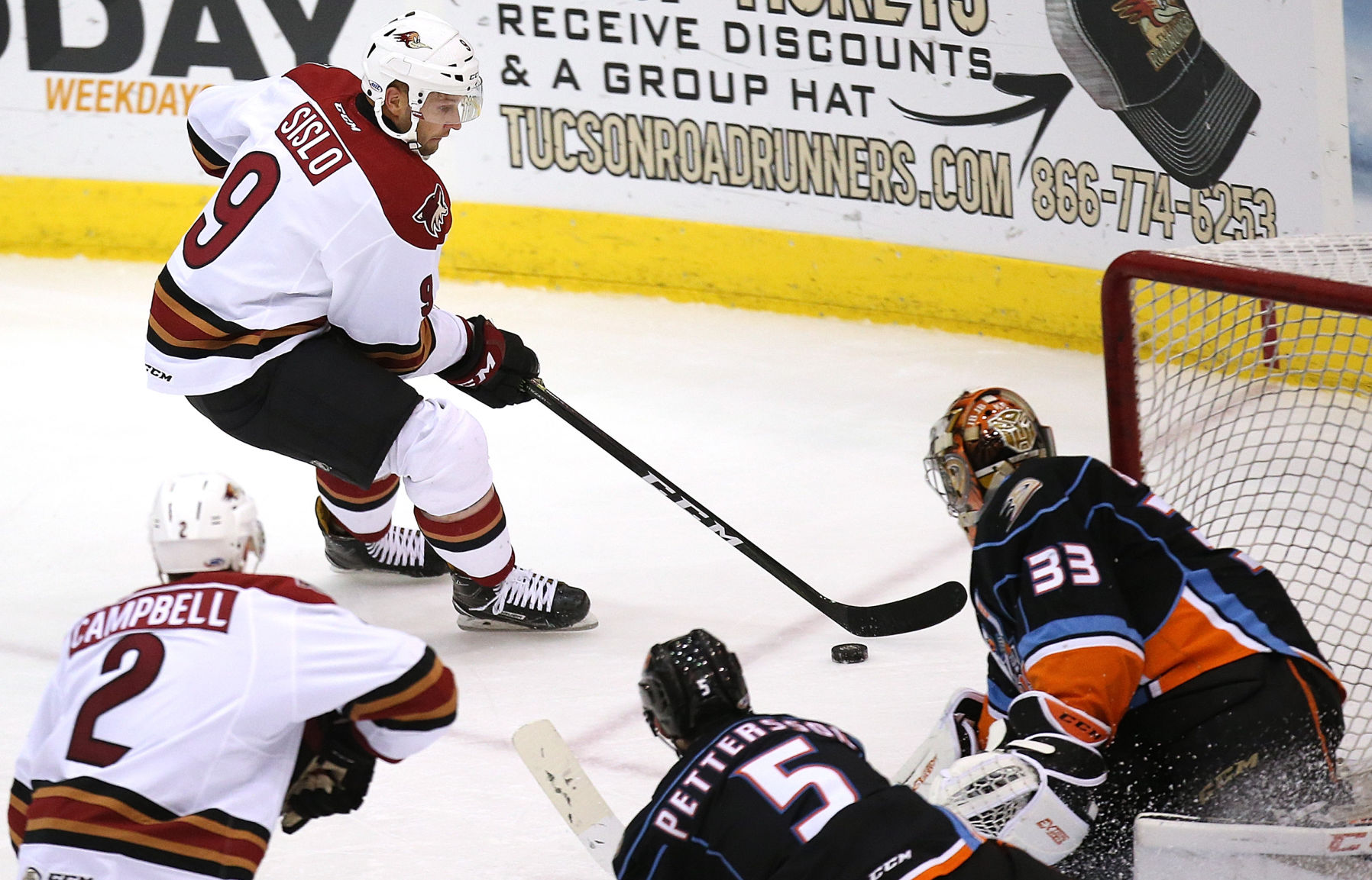 Tucson Roadrunners vs. San Diego Gulls AHL hockey